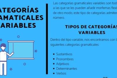 categorias gramaticales variables ejemplos y roles en la oracion