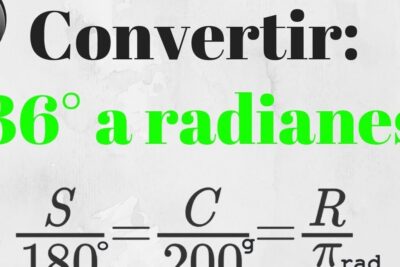 conversion de unidades angulares girando hacia la claridad