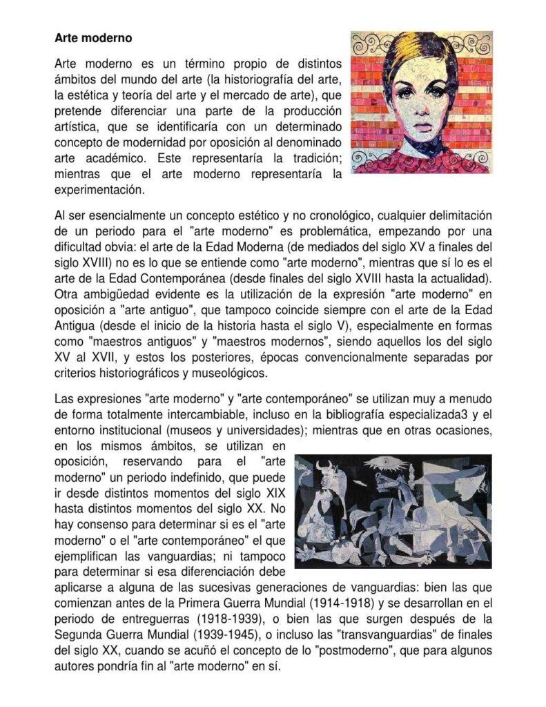 Descubre las Características del Arte Moderno ¡y Entiende su Significado Profundo! 1 descubre las caracteristicas del arte moderno y entiende su significado profundo