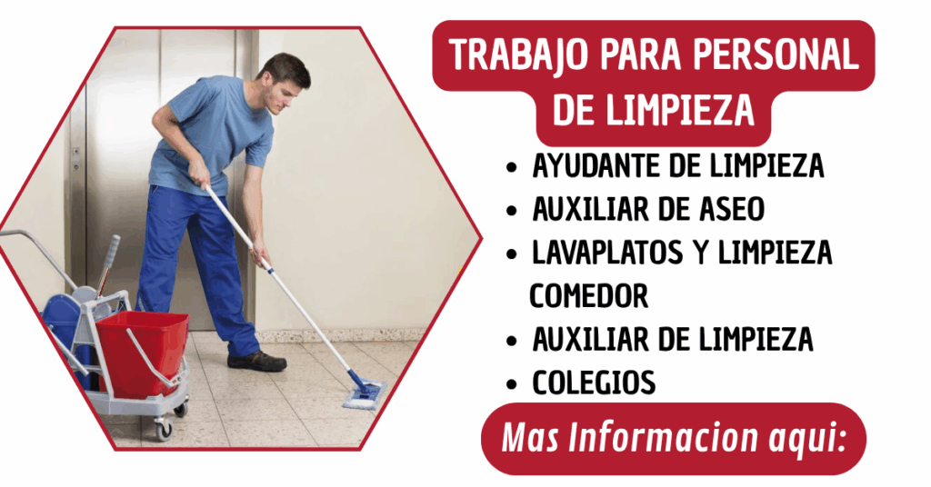 TRABAJOS PARA LIMPIEZA 1 Trabajos para limpieza